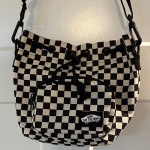 Vans Black and White Checkered Shoulder Bag